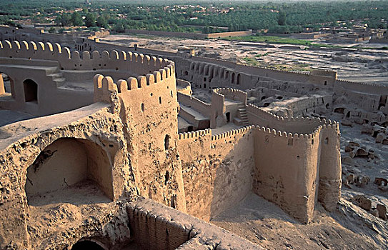 要塞,墙壁,了望塔,城堡,省,伊朗