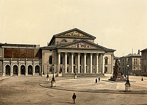 国家剧院,慕尼黑,巴伐利亚,德国,建筑,剧院,历史