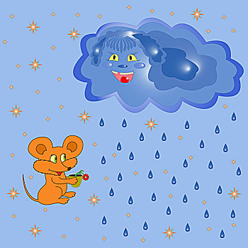 老鼠,积雨云