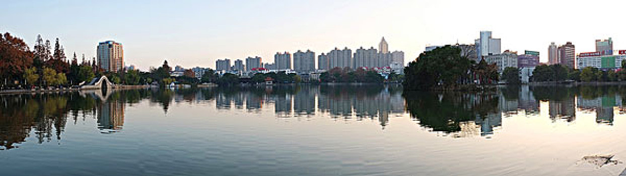 芜湖,全景,商业街,建筑,雕像,园林,佛像