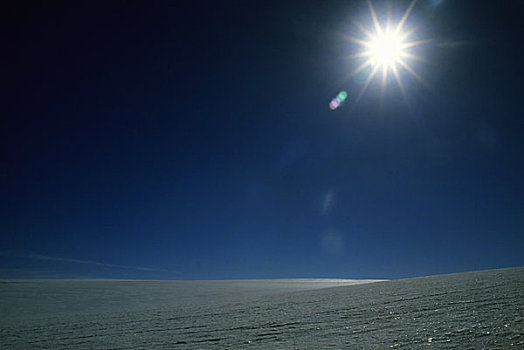南极,冰架,阳光乍现