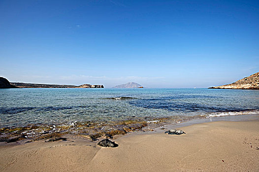 阿基亚斯尼古拉斯,海滩,靠近,岛屿,卡帕索斯,爱琴海岛屿,多德卡尼斯群岛,爱琴海,希腊,欧洲
