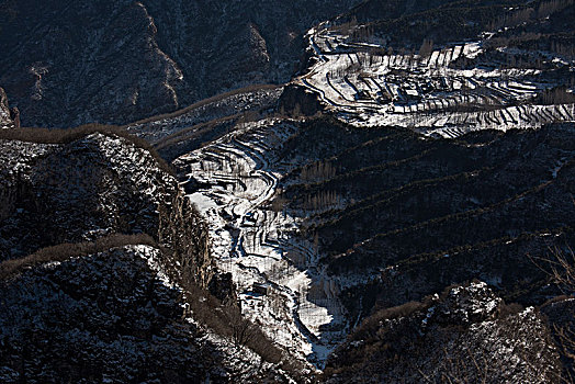 雪后的太行山