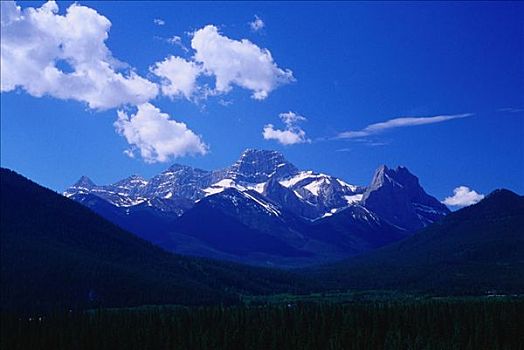山峦,班芙国家公园,艾伯塔省,加拿大