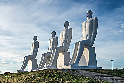 巨大,雕塑,地标,区域,南方,丹麦,欧洲