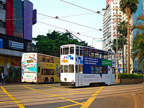 中国香港风情·有轨电车