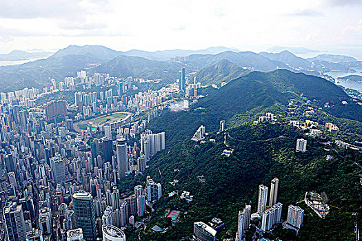 航拍,俯视,快乐谷,香港,南