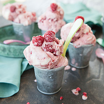 自制,树莓冰淇淋