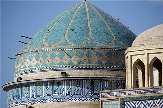 色彩,圆顶,亚兹德,伊朗
