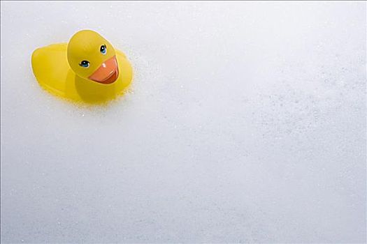 橡皮鸭,泡沫浴