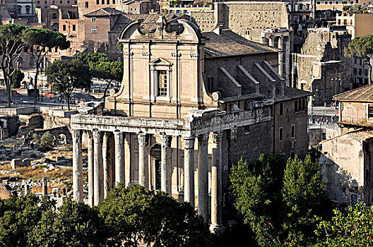 庙宇,教堂,古罗马广场,罗马,拉齐奥,意大利