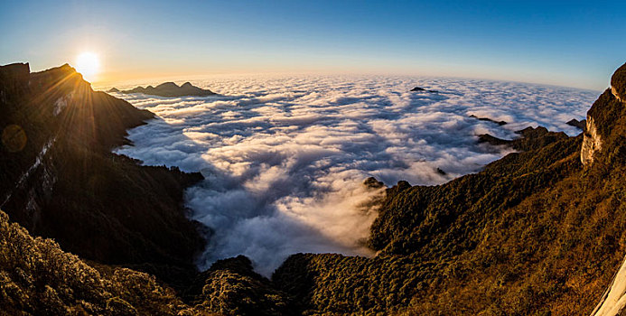 重庆南川,金佛山,看,海