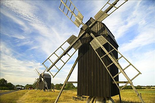 风车,岛屿,瑞典