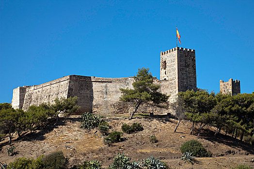 城堡,芬吉罗拉,哥斯达黎加,安达卢西亚,西班牙,欧洲