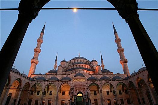 苏丹艾哈迈德清真寺,清真寺,伊斯坦布尔,土耳其