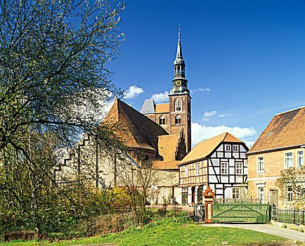 教堂,萨克森安哈尔特,德国,欧洲