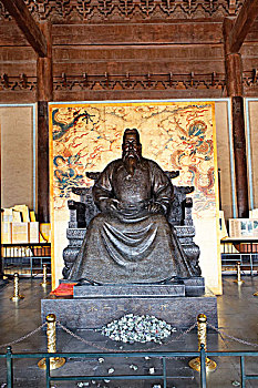 中国,北京,地区,皇帝,雕塑,十三陵