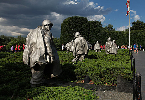华盛顿,韩战,纪念碑,korean,veterans,memorial