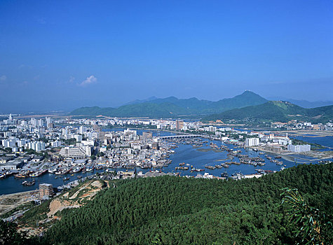 城市,全景,海南岛,中国,亚洲