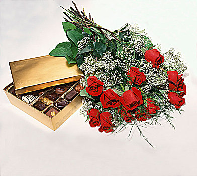 盒子,种类,巧克力,红玫瑰