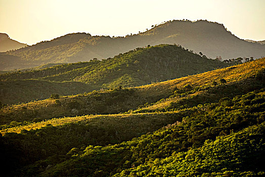 风景,钟楼,旧金山,教堂,上方,城市,特立尼达,古巴