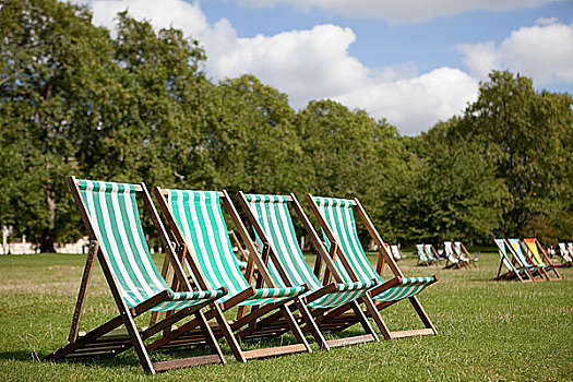 折叠躺椅,圣詹姆斯公园,伦敦