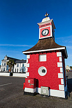 钟楼,岛屿,斯凯利格,海岸,克俐环,凯瑞郡,爱尔兰