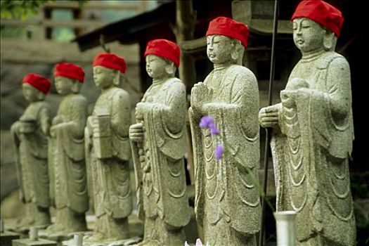 日本,中心,本州,地藏岛,雕塑