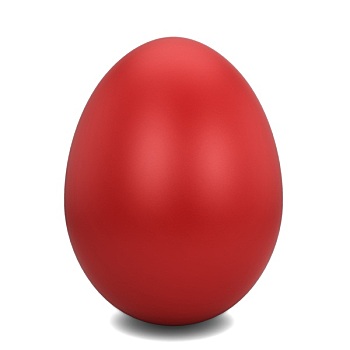 红色,蛋