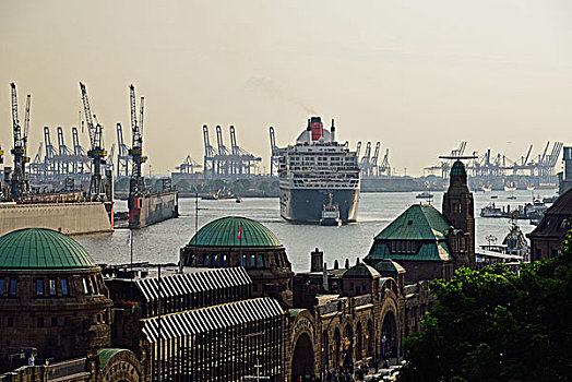 玛丽女王二世号,港口,风景