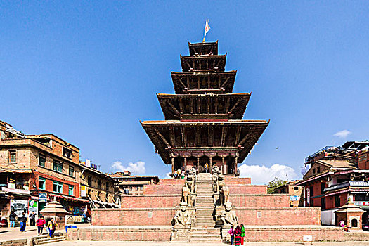 庙宇,巴克塔普尔,加德满都,尼泊尔,亚洲
