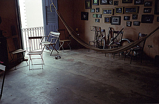 吊床,椅子,懒,房间,委内瑞拉