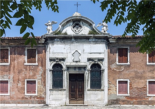 教堂,岛屿,布拉诺岛,威尼斯