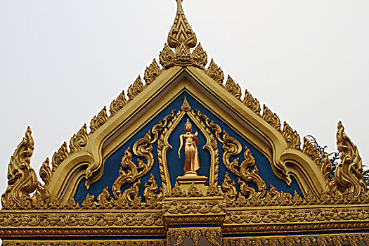 洛阳白马寺泰国风格佛殿局部装饰