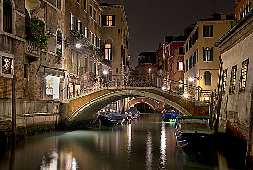 夜景,威尼斯,意大利