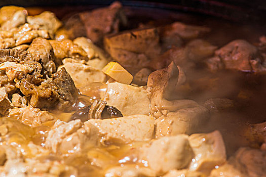 浙江农村传统食物炖豆腐