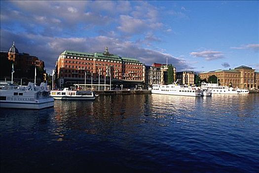 酒店,水岸,大酒店,斯德哥尔摩,瑞典