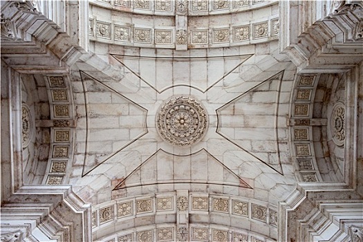 天花板,奥古斯塔拱门,里斯本