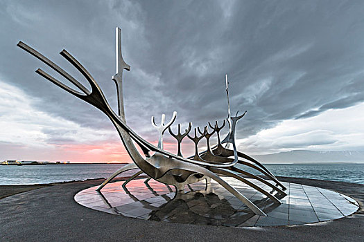 雷克雅未克,冰岛,太阳,雕塑