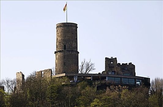 城堡,遗址,北莱茵威斯特伐利亚,德国,欧洲