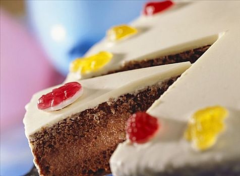 巧克力,生日蛋糕,白色,巧克力涂层