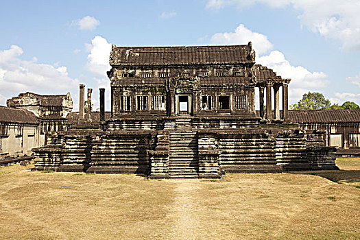 室内,院落,吴哥窟,庙宇,柬埔寨