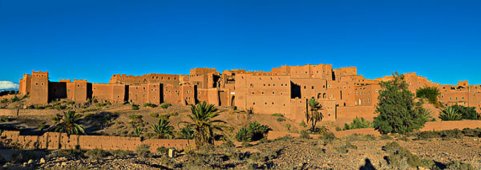 泥砖,要塞,陶里尔特省,世界遗产,瓦尔扎扎特,省,摩洛哥,非洲