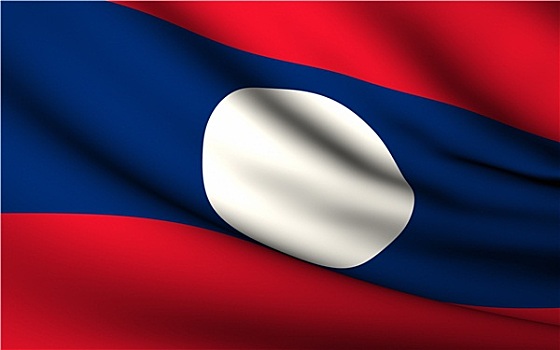 飞,旗帜,老挝,国家,收集