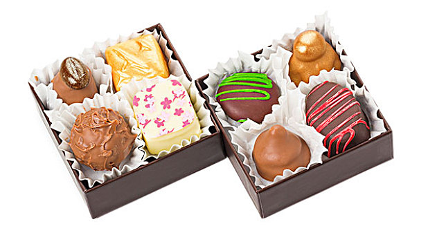 巧克力,糖果,巧克力糖,盒子