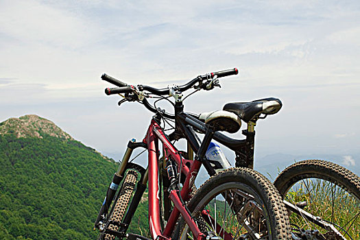 山地自行车,风景,山