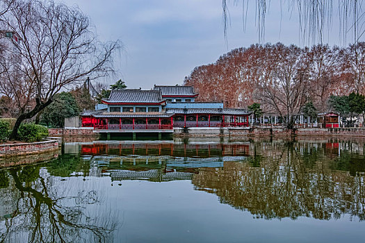 河南省郑州市古建园林建筑景观