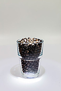 咖啡,咖啡豆,玻璃杯