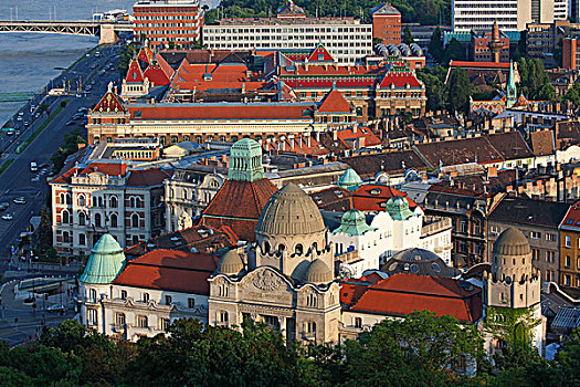历史,中心,多瑙河,夜光,正面,酒店,布达佩斯,匈牙利,欧洲