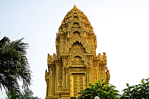 柬埔寨金边皇宫金塔